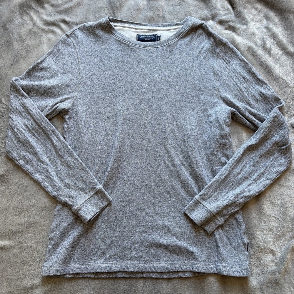Vineyard Vines Sweatshirt Crew Neck Cotton Size Large Men's Gray